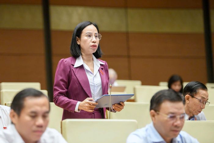  Phó Trưởng Đoàn chuyên trách Đoàn ĐB Quốc hội TPHCM Võ Ngọc Thanh Trúc. Ảnh: VIẾT CHUNG 