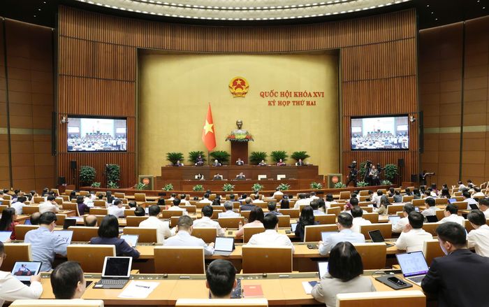 Các đại biểu Quốc hội dự phiên họp chiều 30-10. Ảnh: QUANG PHÚC