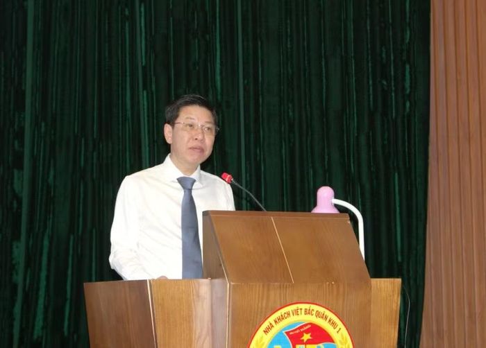 Ông Nguyễn Xuân An Việt, Phó Vụ trưởng Vụ Học sinh, Sinh viên (Bộ Giáo dục và Đào tạo) phát biểu tại chương trình.