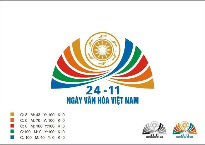 Mẫu biểu trưng Ngày Văn hóa Việt Nam.