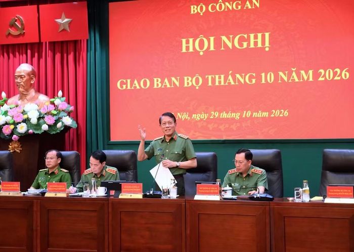 Bộ trưởng Lương Tam Quang phát biểu chỉ đạo - Ảnh: BCA