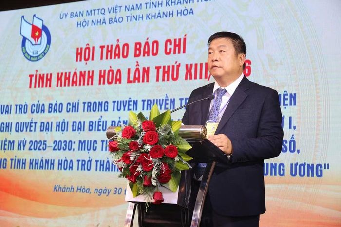 Ông Võ Hoàn Hải, Ủy viên Ban Thường vụ Tỉnh ủy, Trưởng Ban Tuyên giáo Tỉnh ủy. ẢNH: VĐ