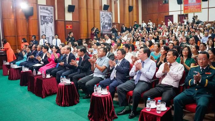 Đại biểu tham dự lễ kỷ niệm 70 năm thành lập Hãng phim Tài liệu và Khoa học Trung ương. Ảnh: BTC