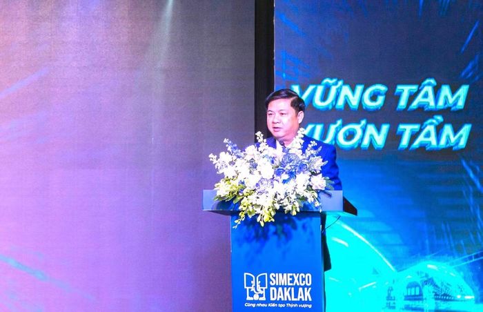 Ông Lương Nguyễn Minh Triết - Bí thư Tỉnh ủy Đắk Lắk, phát biểu.