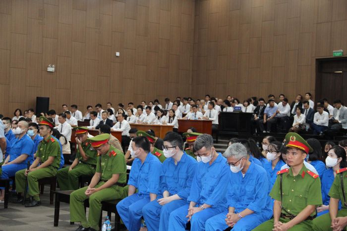 Một góc phiên tòa.