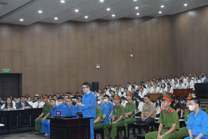 Bị cáo Phó Đức Nam (tức Mr Pips) tại phiên tòa.