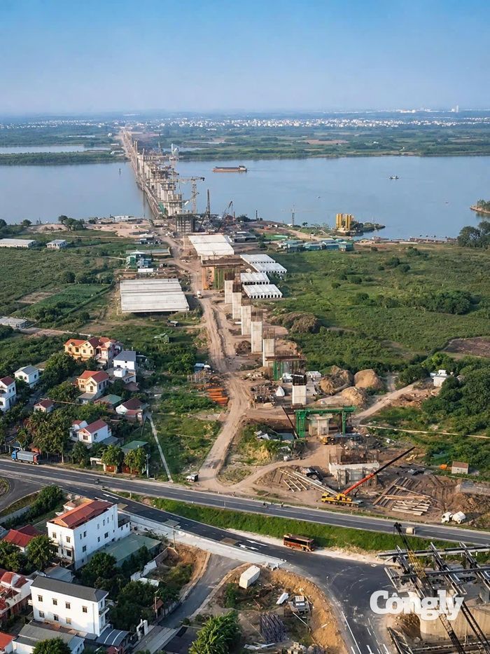Toàn cảnh dự án cầu Hồng Hà.