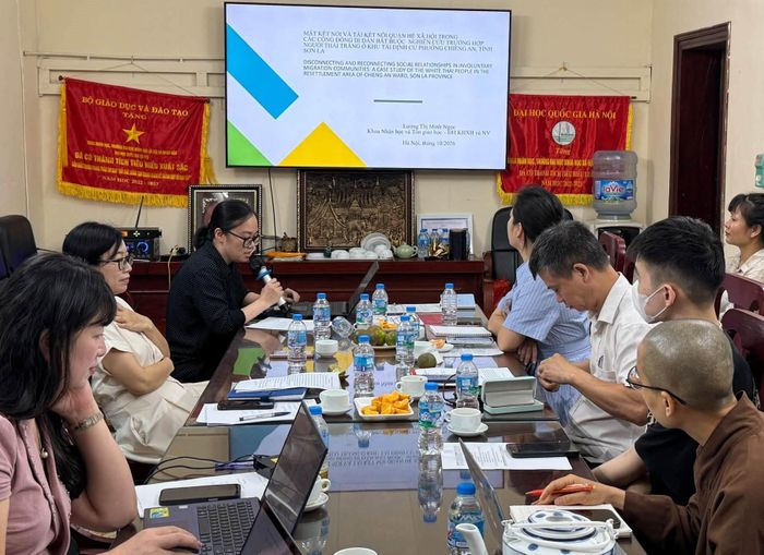 Thạc sĩ Lương Thị Minh Ngọc chia sẻ thông tin tại hội thảo. Ảnh: Ban Tổ chức