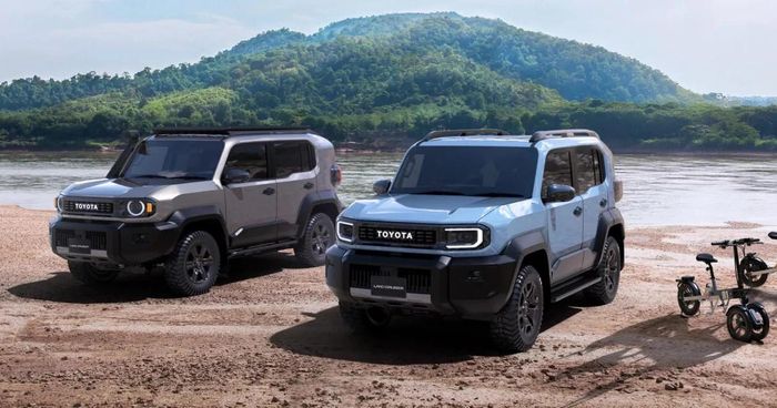 Toyota Land Cruiser FJ là một trong những mẫu xe được đưa ra lái thử rộng rãi bên lề sự kiện. Ảnh: TMV
