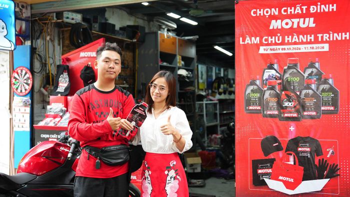 Motul triển khai hơn 300 trạm “tiếp chất” trên toàn quốc, mang đến nhiều phần quà hấp dẫn cho khách hàng tại các cửa hàng sửa xe máy và garage ô tô