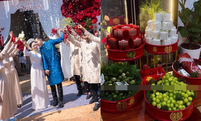 Tráp cưới truyền thống nhà trai đem đến nhà gái 