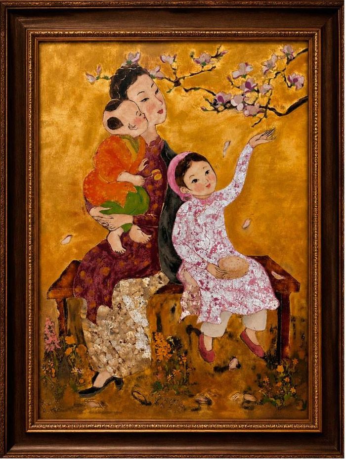 Tác phẩm "Gia xuân" của họa sĩ Lily Lai.