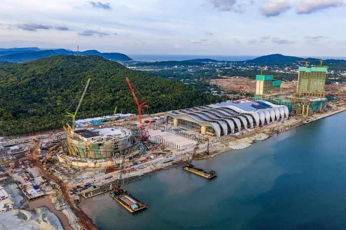 Công trình Trung tâm Hội nghị và Triển lãm APEC tại Phú Quốc (An Giang). Ảnh: TĐ