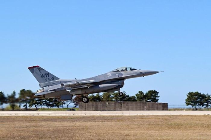 Máy bay F-16 của Hàn Quốc tham gia cuộc tập trận Freedom Flag. Ảnh: Không quân Hàn Quốc