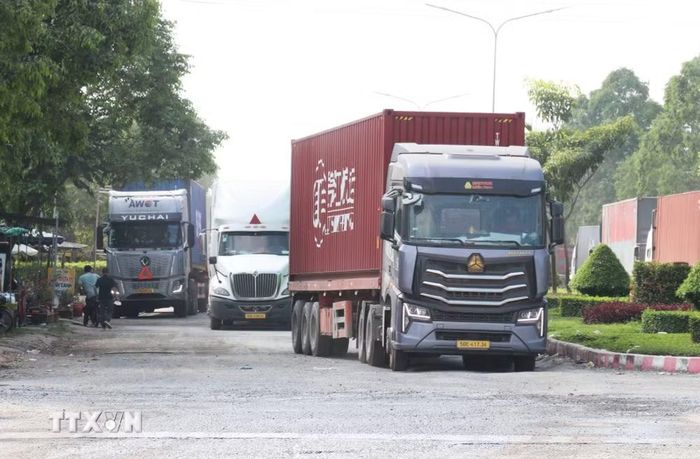 Khu vực Cửa khẩu quốc tế Bình Hiệp có tiềm năng phát triển công nghiệp chế biến, thương mại và logistics, song việc thu hút đầu tư còn gặp khó khăn do hạn chế về hạ tầng kết nối. (Ảnh: Bùi Giang/TTXVN)