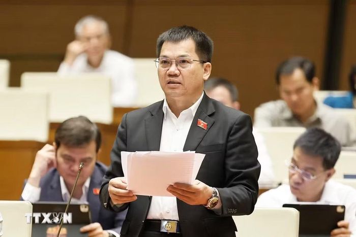 Đại biểu Quốc hội tỉnh Lâm Đồng Dương Khắc Mai phát biểu. (Ảnh: Doãn Tấn/TTXVN)