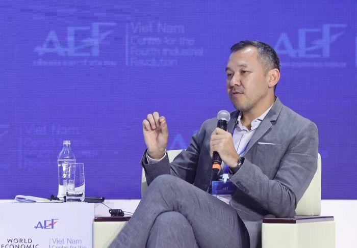 Ông Bolat Duisenov, Chủ tịch Hội đồng Quản trị, Coteccons trao đổi tại phiên thảo luận ESG và Kinh tế tuần hoàn trong khuôn khổ Diễn đàn Kinh tế Mùa thu 2026. (Ảnh: PV/Vietnam+)