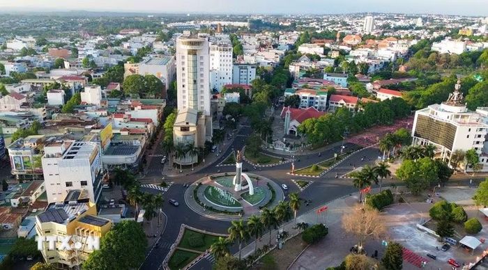 Trung tâm đô thị Buôn Ma Thuột. (Ảnh: Thanh Tùng/TTXVN)