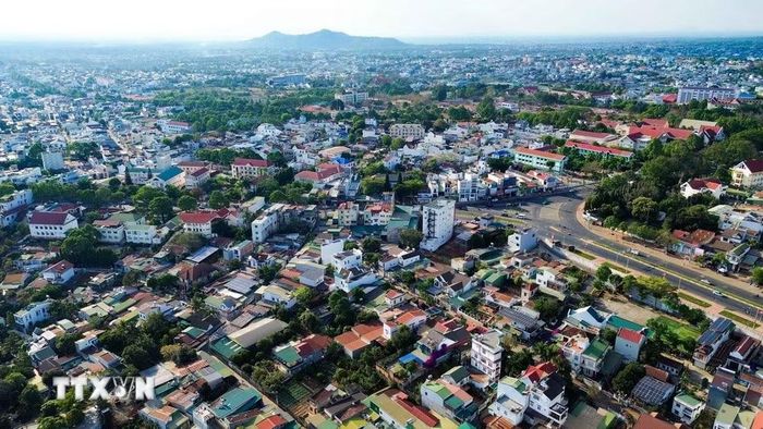 Đô thị Buôn Ma Thuột được phát triển đô thị đa cực-đa trung tâm, hình thành các cực tăng trưởng chuyên biệt. (Ảnh: Thanh Tùng/TTXVN)