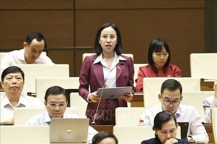 Đại biểu Quốc hội TP Hồ Chí Minh Võ Ngọc Thanh Trúc phát biểu. Ảnh: Doãn Tấn/TTXVN