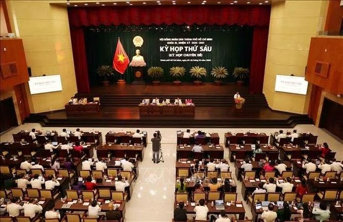 Quang cảnh Kỳ họp thứ sáu, HĐND Thành phố Hồ Chí Minh khóa XI.