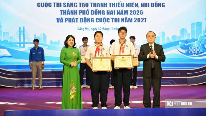 Các nhóm học sinh đạt giải tại Cuộc thi Sáng tạo dành cho thanh thiếu niên, nhi đồng Tp.Đồng Nai lần thứ nhất, năm học 2025-2026.