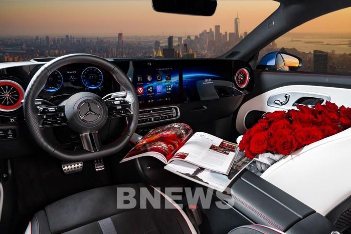 Nội thất Mercedes-Benz CLA 200 electric tràn ngập công nghệ