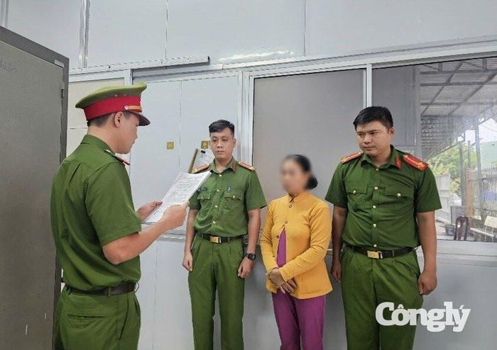 Cơ quan Cảnh sát điều tra thi hành lệnh bắt bị can để tạm giam đối với Lê Thị Viên