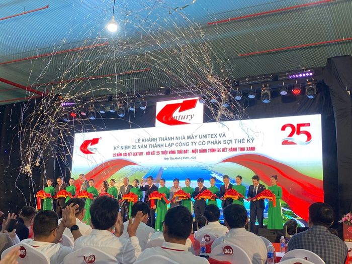 Sợi Thế Kỷ khánh thành nhà máy Unitex vào cuối năm 2025. Ảnh: DN.