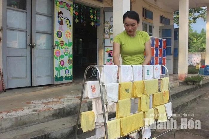 Cô Nguyễn Thị Hiền, Trường Mầm non Quý Lương (xã Quý Lương) luôn nỗ lực hoàn thành tốt nhiệm vụ.