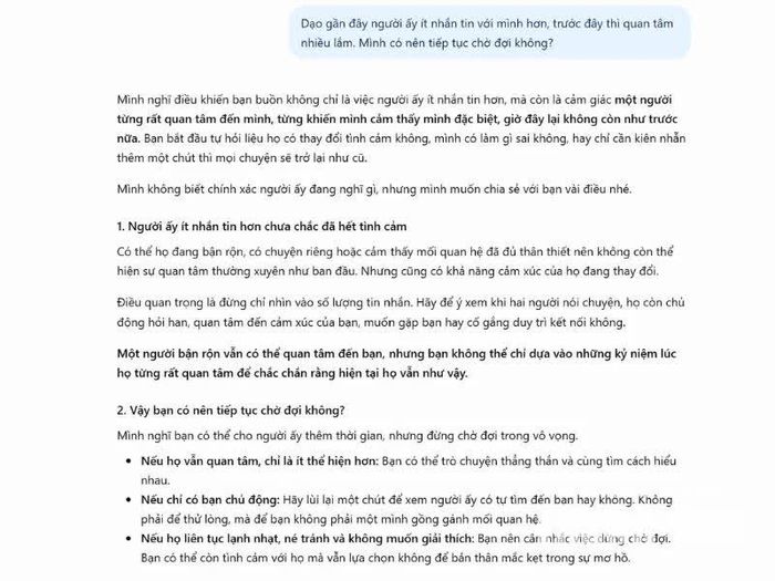 Những phản hồi của AI có thể gợi ra nhiều cách lý giải cho vấn đề mà người dùng gặp phải.