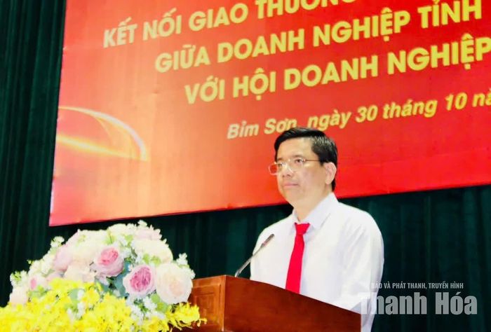 Ông Đỗ Đình Hiệu, Giám đốc VCCI Chi nhánh Thanh Hóa - Ninh Bình phát biểu khai mạc.