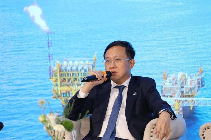 Ông Đặng Thanh Tùng, Phó Trưởng ban Chiến lược, Tập đoàn Công nghiệp - Năng lượng Quốc gia Việt Nam (Petrovietnam), phát biểu tại diễn đàn.