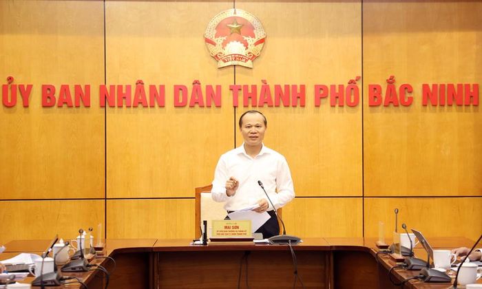  Phó Chủ tịch Thường trực UBND thành phố Mai Sơn kết luận buổi làm việc. 
