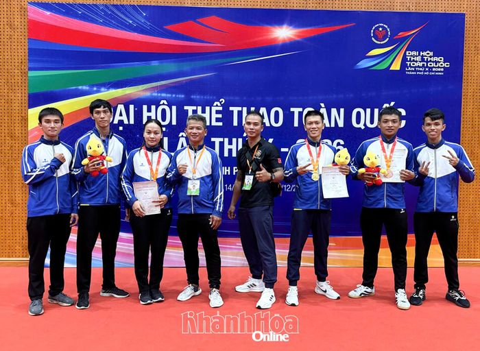 Đoàn Muay Khánh Hòa đạt thành tích huy chương đại hội.