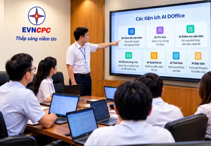 KHPC triển khai hướng dẫn, hỗ trợ cán bộ, nhân viên tại các phòng, ban cài đặt và sử dụng AI DOffice.