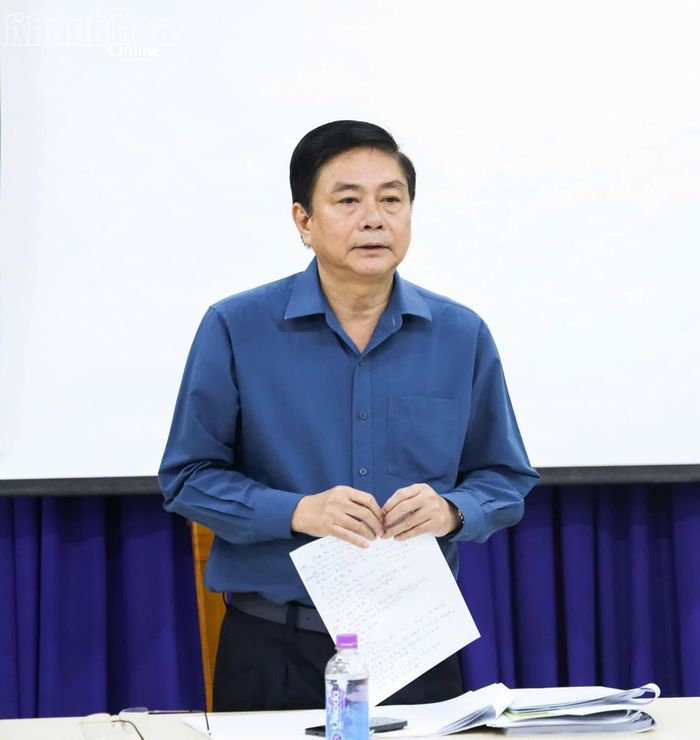 Đồng chí Lữ Thanh Hải phát biểu tại buổi giám sát.