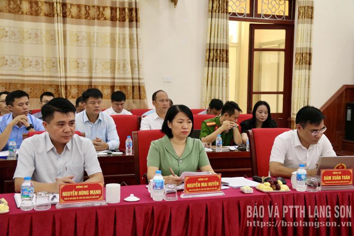 Các đại biểu dự buổi làm việc