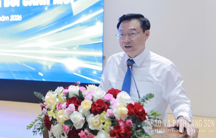 Lãnh đạo Báo và PTTH Quảng Ninh phát biểu tại hội thảo