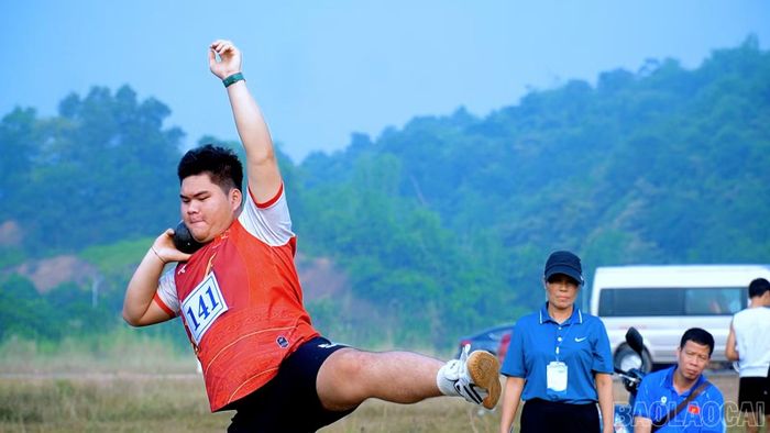  Vận động viên Nông Thành Duy giành Huy chương Vàng nội dung đẩy tạ nam. 