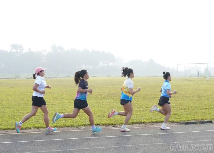 Các vận động viên tranh tài ở hai nội dung chung kết đẩy tạ nam và chạy 3.000 m nữ.