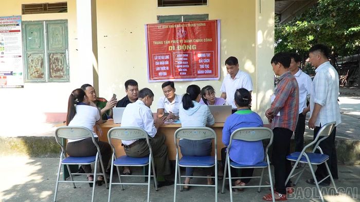Mô hình hành chính công di động tại xã Trịnh Tường.