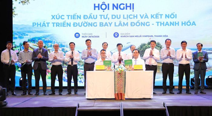 Các doanh nghiệp, hiệp hội tỉnh Lâm Đồng và Thanh Hóa ký kết biên bản ghi nhớ hợp tác tại hội nghị