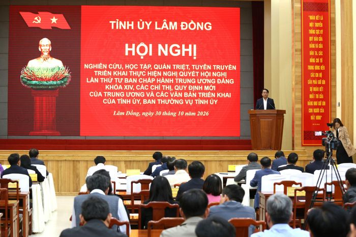 Phó Bí thư Thường trực Tỉnh ủy Đặng Hồng Sỹ phát biểu kết luận hội nghị