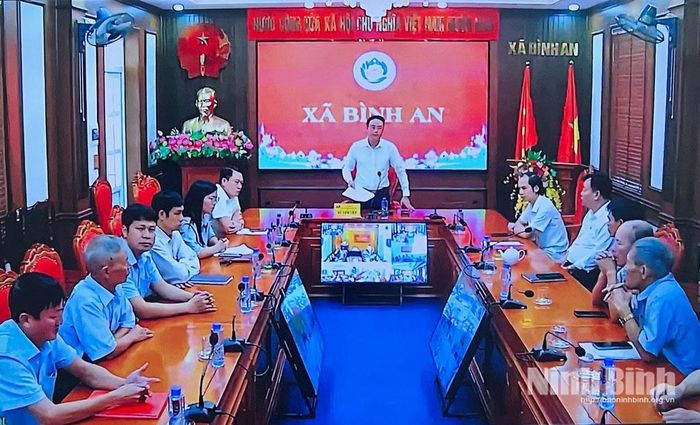 Lãnh đạo xã Bình An phát biểu ý kiến.