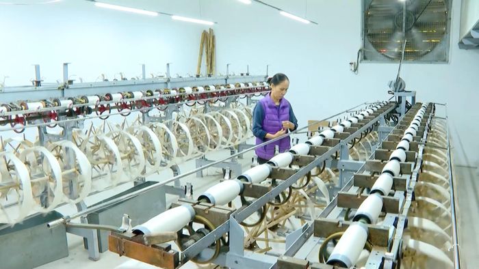 Nhiều hộ gia đình ở Nha Xá vẫn đang duy trì, bảo tồn và phát triển nghề dệt lụa truyền thống của địa phương.