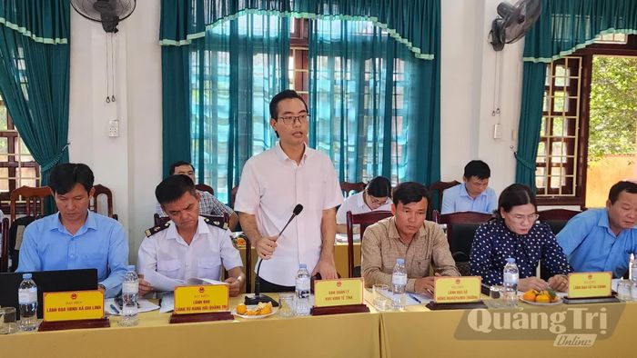 Đại diện lãnh đạo các sở, ngành phát biểu tại buổi làm việc - Ảnh: Tạ Hưng