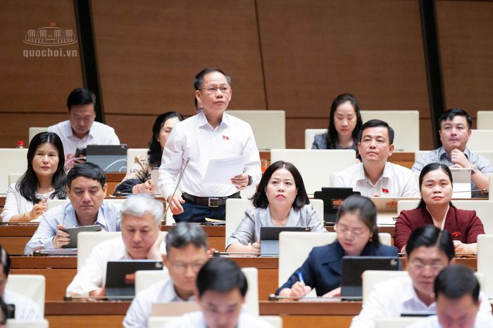 Đại biểu Trần Đình Gia (Đoàn Hà Tĩnh). Ảnh: Media Quốc hội.