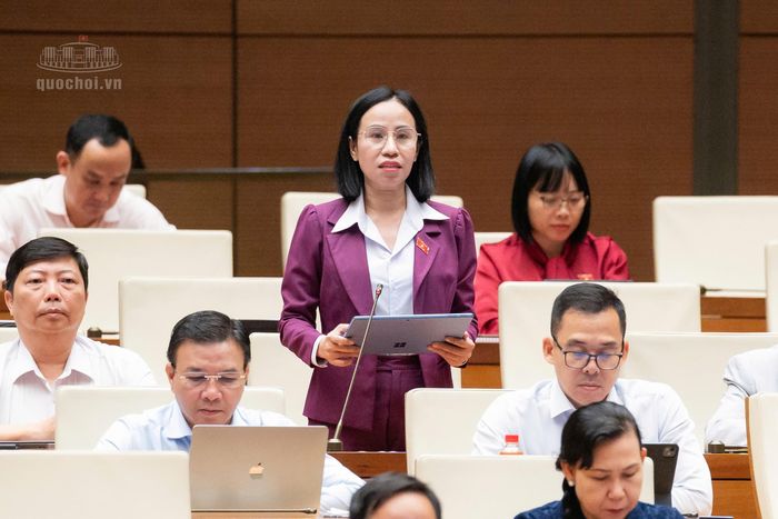 Đại biểu Võ Ngọc Thanh Trúc, Phó trưởng đoàn ĐBQH TP.HCM. Ảnh: Media Quốc hội.