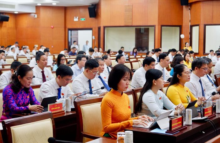 Các đại biểu HĐND Thành phố Hồ Chí Minh tại kỳ họp. Ảnh: Hoa Lê